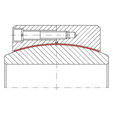大的關節(jié)軸承 GE850-DW-2RS2, 根據(jù) DIN ISO 12 240-1 標準, 免維護，兩側(cè)密封