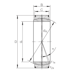 關節軸承 GE8-DO, 根據 DIN ISO 12 240-1 標準，需維護